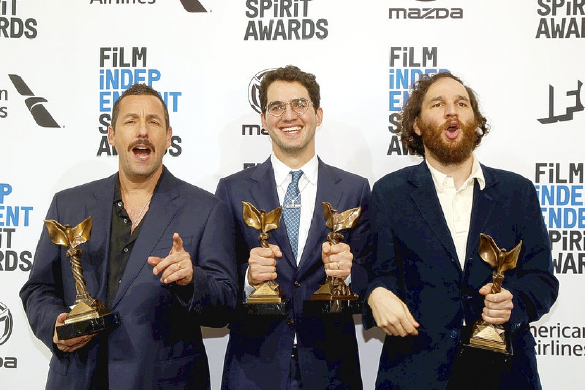 Adam Sandler laughs off Oscar snub as he wins indie acting prize